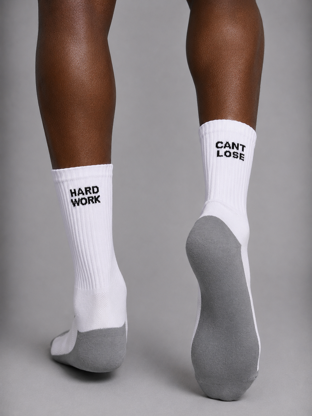 PROLETHIC Everyday Performance Socks, Weiß/Grau – Rückansicht