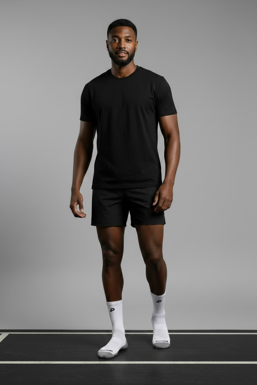 PROLETHIC Everyday Performance Socks, Weiß/Grau – Detailaufnahme