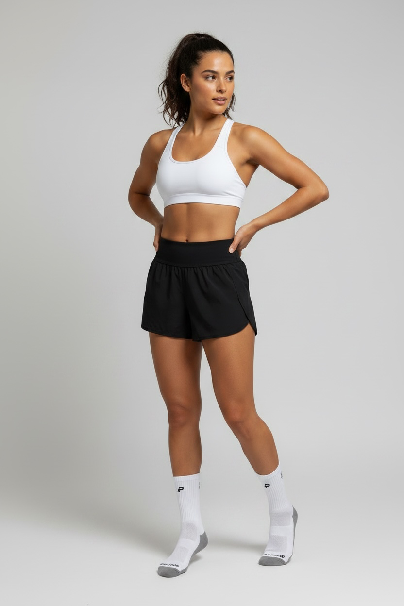 PROLETHIC Everyday Performance Socks, Weiß/Grau – Seitenansicht