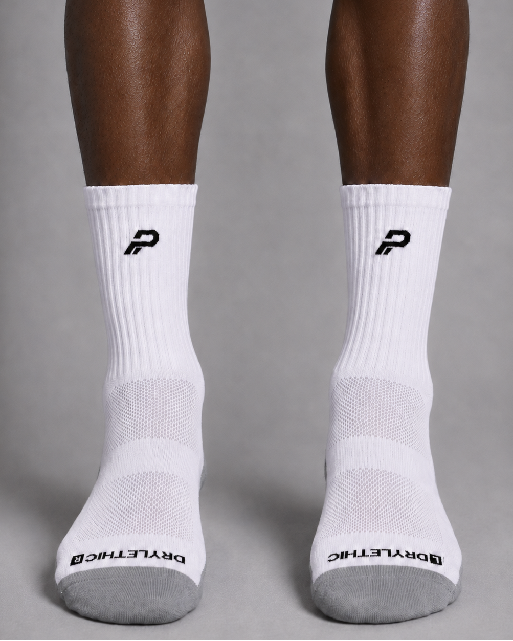 PROLETHIC Everyday Performance Socks, Weiß/Grau – Frontansicht